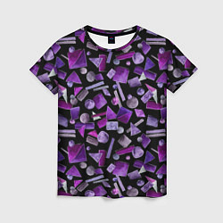 Женская футболка Геометрический фиолетовый