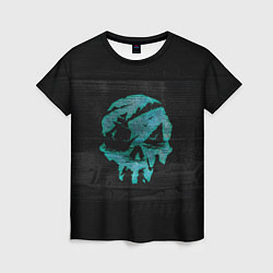 Женская футболка Skull of pirate