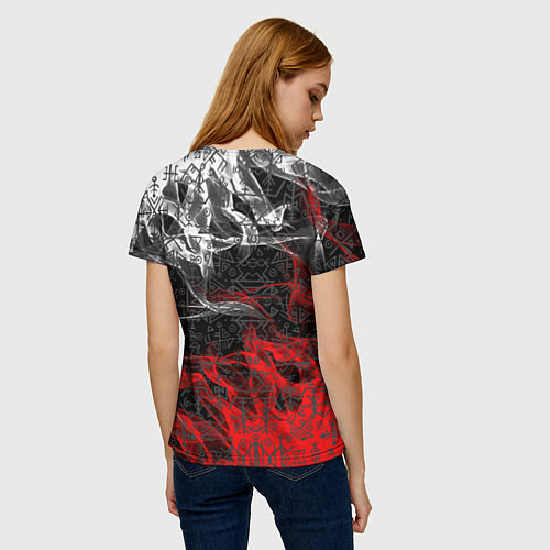 Женская футболка Викинги / 3D-принт – фото 4