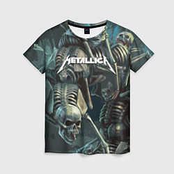 Женская футболка Metallica Metal Skull