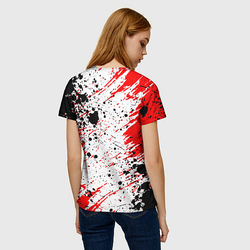 Женская футболка БЕРСЕРК краска брызги / 3D-принт – фото 4