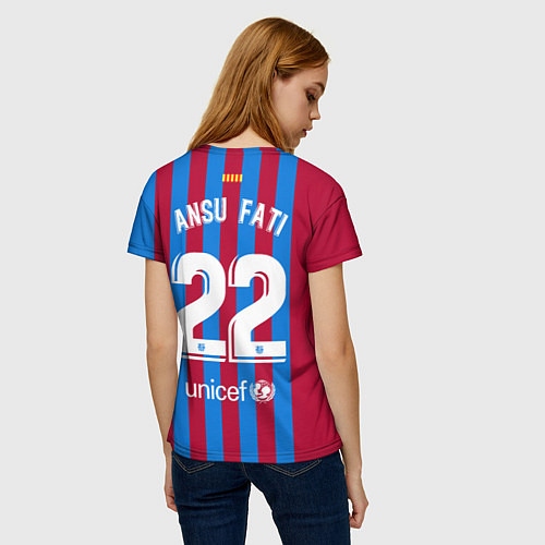 Женская футболка Ансу Фати Барселона 20212022 / 3D-принт – фото 4