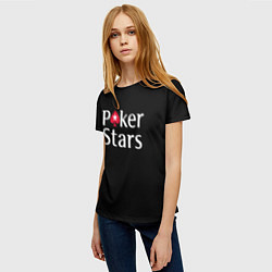 Футболка женская Poker Stars, цвет: 3D-принт — фото 2