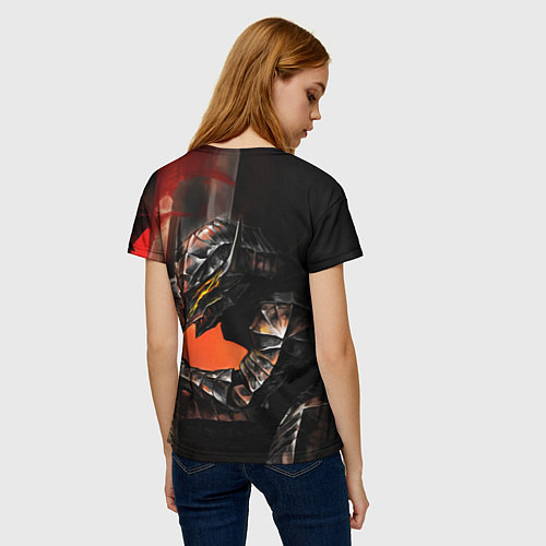 Женская футболка БЕРСЕРК оранжевый / 3D-принт – фото 4