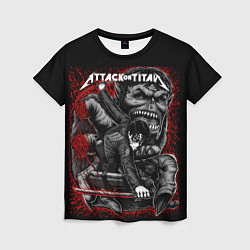 Женская футболка Атака титанов