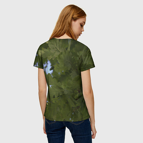 Женская футболка Летние дубы / 3D-принт – фото 4