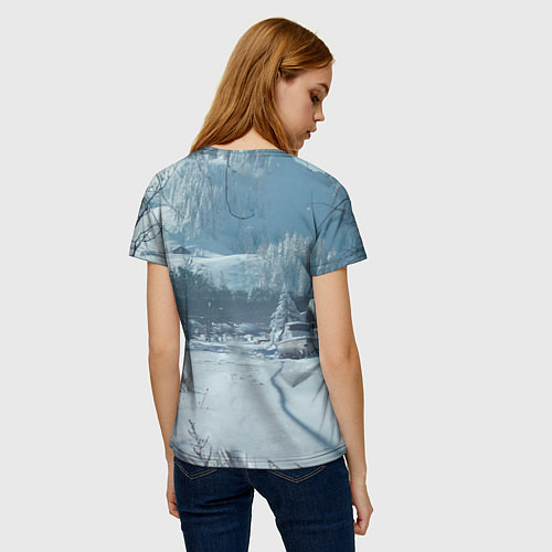 Женская футболка Элли в деревне / 3D-принт – фото 4