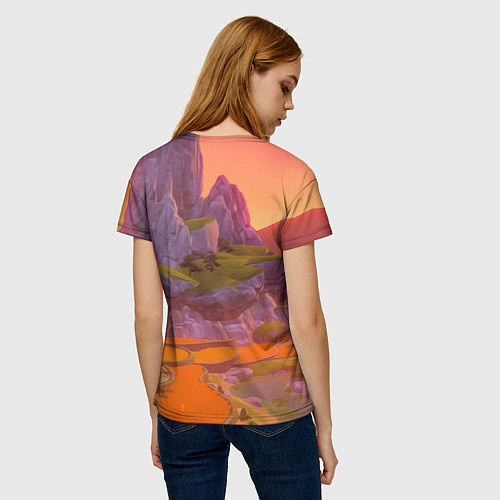 Женская футболка DILUC / 3D-принт – фото 4