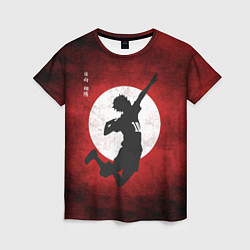 Женская футболка Шоё Хината прыжок Haikyu!!