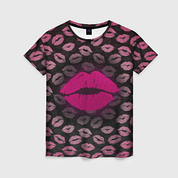 Женская футболка Малиновые губы