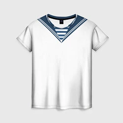 Женская футболка Матроска парадная ВМФ