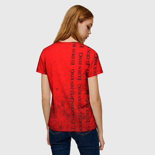 Женская футболка Элден Ринг - Взрыв Паттерн / 3D-принт – фото 4