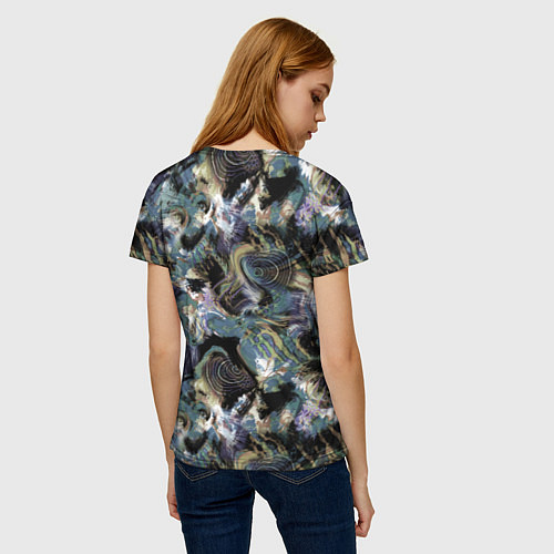 Женская футболка Узор для рыбака / 3D-принт – фото 4