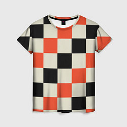 Женская футболка Образец шахматной доски