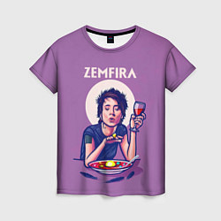 Женская футболка ZEMFIRA арт ужин