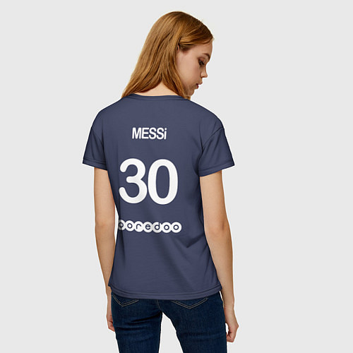 Женская футболка Messi / 3D-принт – фото 4