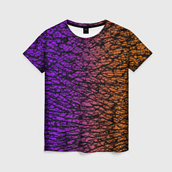 Женская футболка Градиентный разлом 3D 3Д