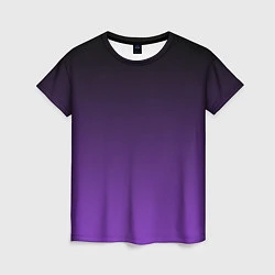 Женская футболка Ночной градиент Фиолетовый