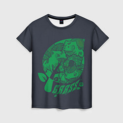 Женская футболка Травяные покемоны