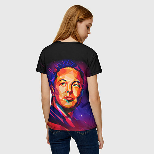 Женская футболка ElonMuskА НА ВАС НЕТ / 3D-принт – фото 4