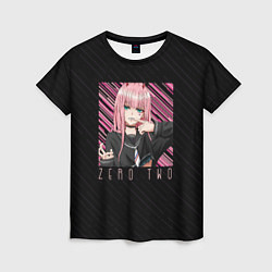 Женская футболка Zero Two в квадрате