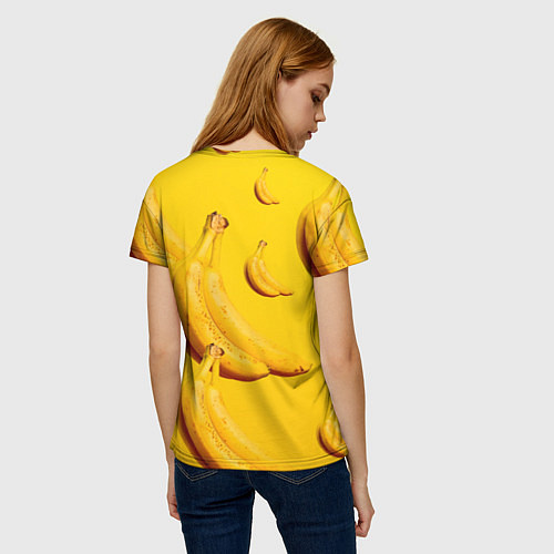 Женская футболка Банановый рай / 3D-принт – фото 4