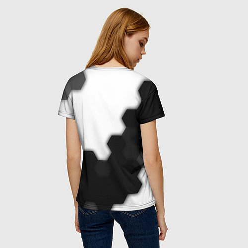 Женская футболка PUBG: Battlegrounds - Hexagon / 3D-принт – фото 4