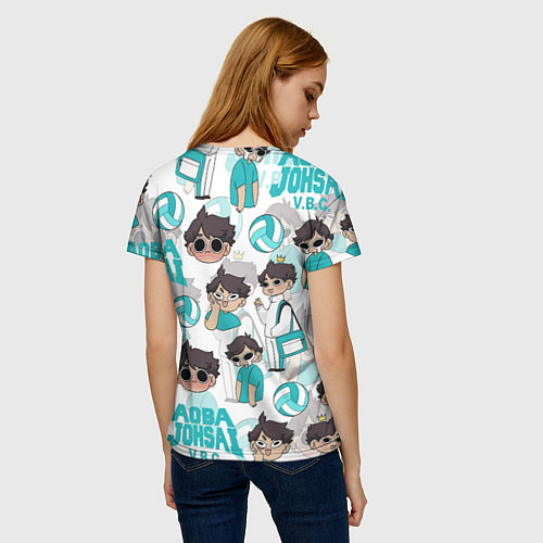 Женская футболка ТООРУ ОЙКАВА OIKAWA TORU / 3D-принт – фото 4