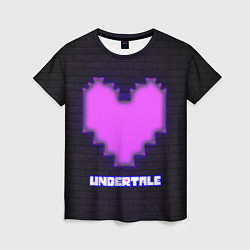 Женская футболка UNDERTALE PURPLE HEART