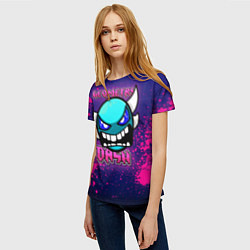 Футболка женская Geometry Dash: 80s, цвет: 3D-принт — фото 2