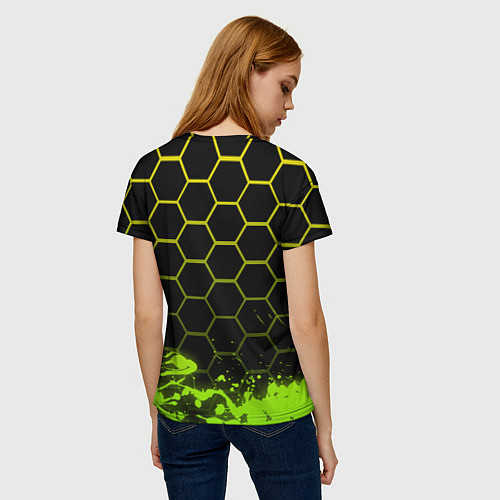 Женская футболка Geometry Dash Классика / 3D-принт – фото 4