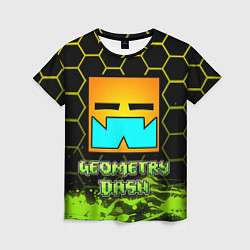 Женская футболка Geometry Dash Классика