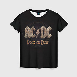 Женская футболка ACDC Rock or Bust