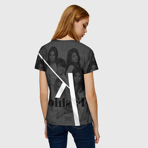 Женская футболка Семейство Кардашьян / 3D-принт – фото 4