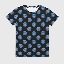 Футболка женская ПСЖ ПАТТЕРН PSG PATTERN, цвет: 3D-принт