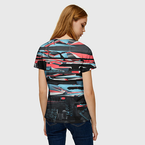 Женская футболка Point Disarray Буйство красок / 3D-принт – фото 4