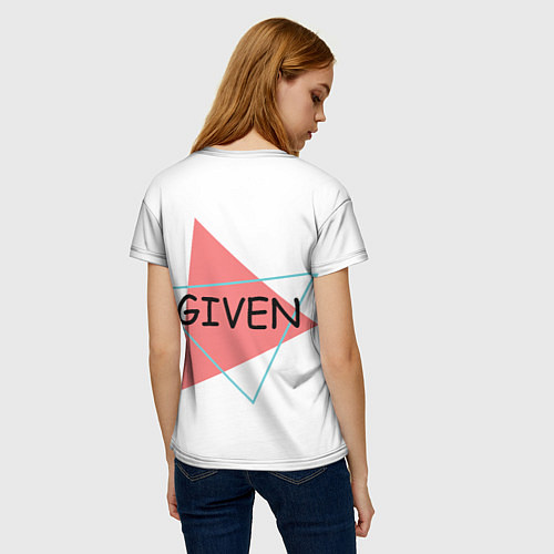 Женская футболка Мафую Сато с треугольниками / 3D-принт – фото 4