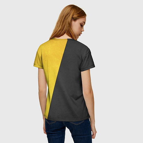 Женская футболка Yellow and Black Emoji / 3D-принт – фото 4