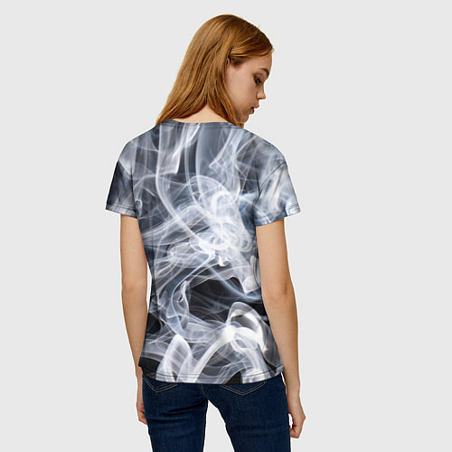 Женская футболка Графика дыма / 3D-принт – фото 4
