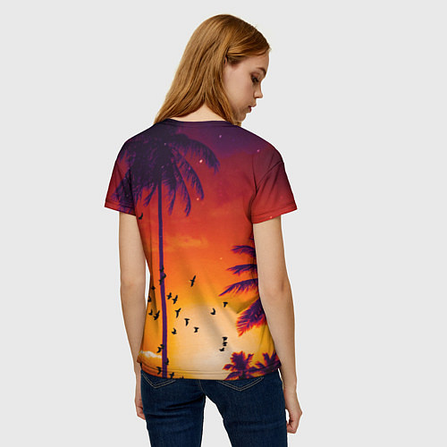 Женская футболка РАЙСКОЕ НАСЛАЖДЕНИЕ / 3D-принт – фото 4