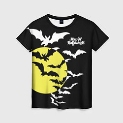 Женская футболка Летучие мыши на Хэллоуин