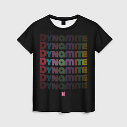 Женская футболка DYNAMITE BTS