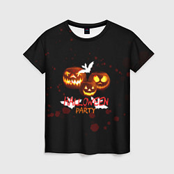 Женская футболка Кровавый Halloween