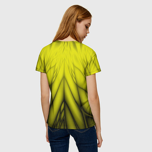 Женская футболка Абстракция 535 / 3D-принт – фото 4