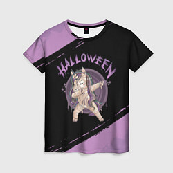 Женская футболка Даб единорог-мумия на хэллоуин