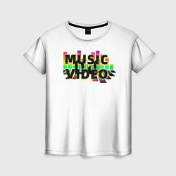 Женская футболка Merch - DJ MUSICVIDEO