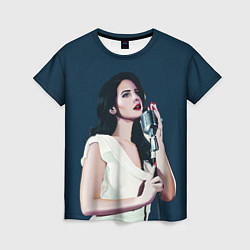 Женская футболка Лана с микрофоном