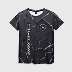 Женская футболка Mercedes AMG 3D плиты