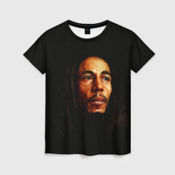 Женская футболка Bob Marley Art