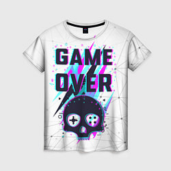 Женская футболка Game OVER - NEON 3D